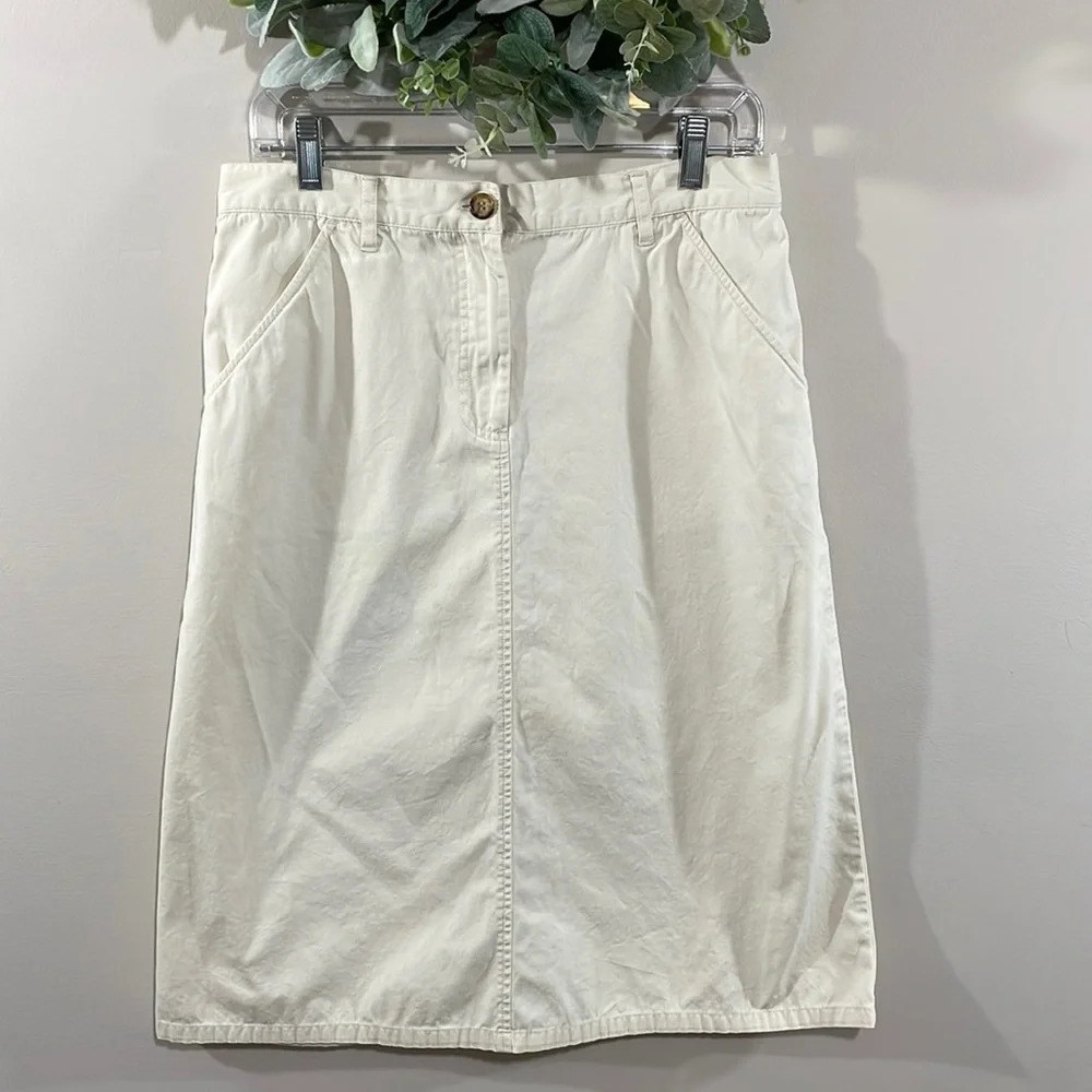Orvis Cotton Y2K Midi Skirt Off White 8